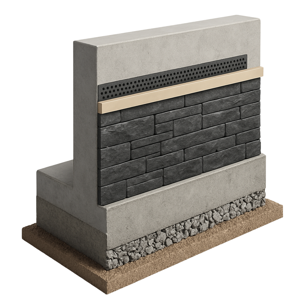 Отделка фундамента в Туле