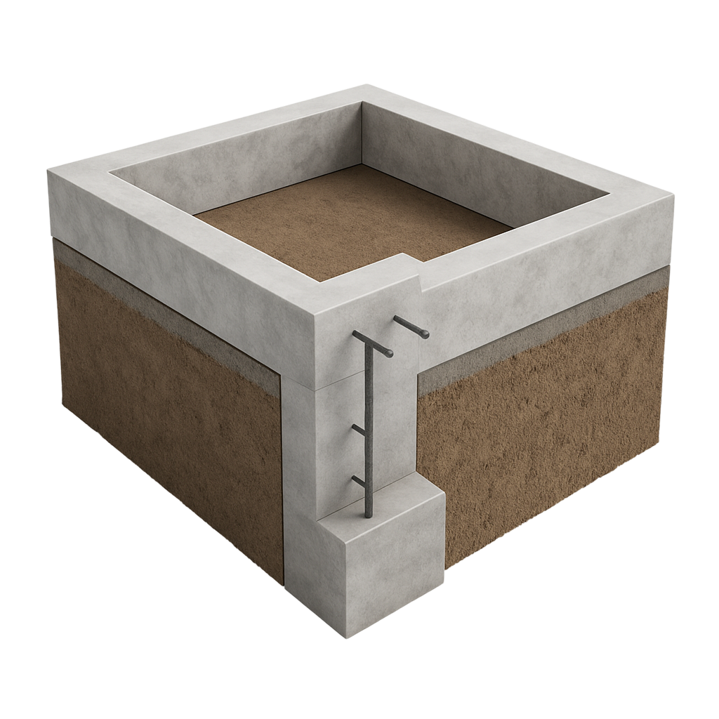 Заглубленный фундамент в Туле